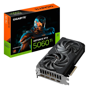 Placa de Vídeo GIGABYTE GeForce RTX5060TI WINDFORCE, 8GB GDDR7, 128Bits, 1x HDMI 3x DisplayPort, GV-N506TWF2 GV-N506TWF2-8GD