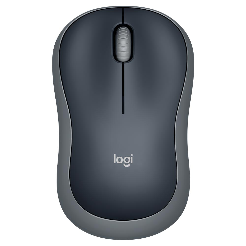 MOUSE LOGITECH M185 WIRELESS PRETO/CINZA 910-002225