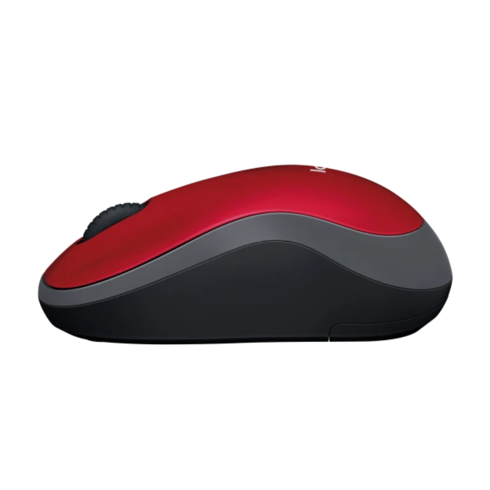 MOUSE LOGITECH M185 WIRELESS VERMELHO/PRETO 910-003635 - Imagem 3