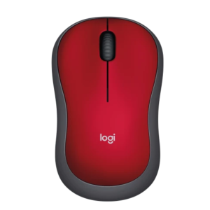 MOUSE LOGITECH M185 WIRELESS VERMELHO/PRETO 910-003635