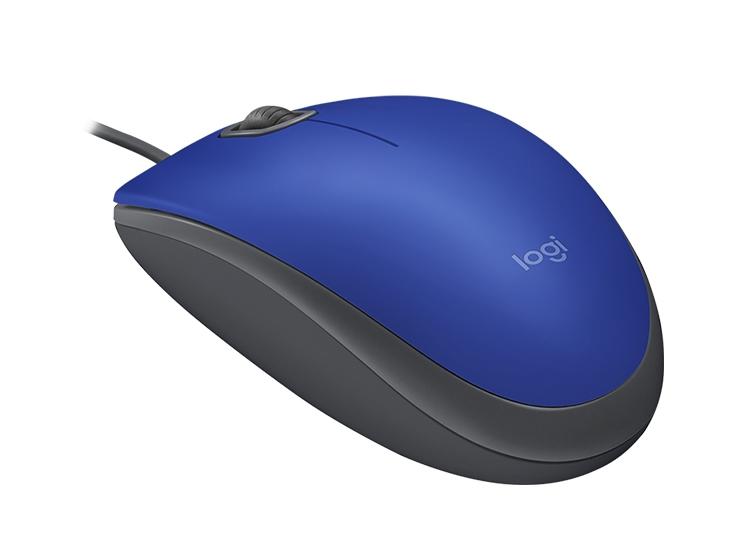 MOUSE LOGITECH M110 SILENT OPTICO USB BLUE - Imagem 2
