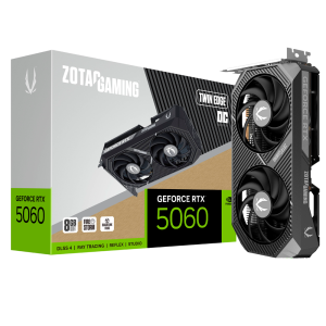 Placa de Vídeo ZOTAC GeForce RTX5060 TWIN EDGE OC, 8GB GDDR7, 128Bits, 1x HDMI 3x DisplayPort, ZT-B50600H-10M 288-1N780-200Z6