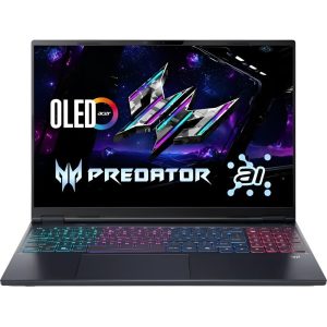Notebook Acer Predator Helios Neo 16S AI PHN16S-71-98RF, Intel Core Ultra 9 275HX 2.70GHZ (5.40GHZ), AI Boost 13 TOPS, 32GB RAM, 1TB SSD, Tela 16" 2.5K WQXGA (2560x1600)OLED 240HZ, GeForce RTX5070TI 12GB, Windows 11 H Copilot+ PC, RJ45, Inglês, Preto