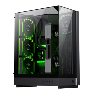 Gabinete Gamer Aquario Gamemax T20 Mid Tower, BTF, ARGB, M-ATX (SFX), Topo, Frontal e Lateral Vidro Temperado, Sem Fans, Preto