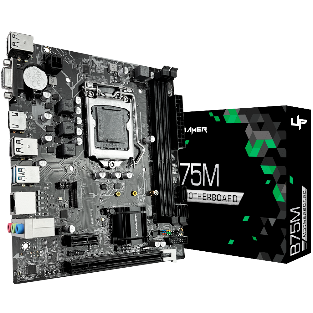 PC Office Montado UP Gamer, Intel Core i7 2600 3.8GHz, 16GB DDR3 1600MHz, SSD 480GB, Placa Mãe B75M, Cooler Processador, Teclado, Mouse - Imagem 4