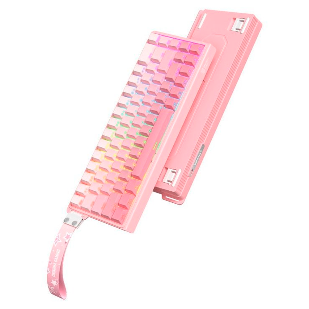 TECLADO ONIKUMA G69 C/CABO USB-C RGB PINK - Imagem 2