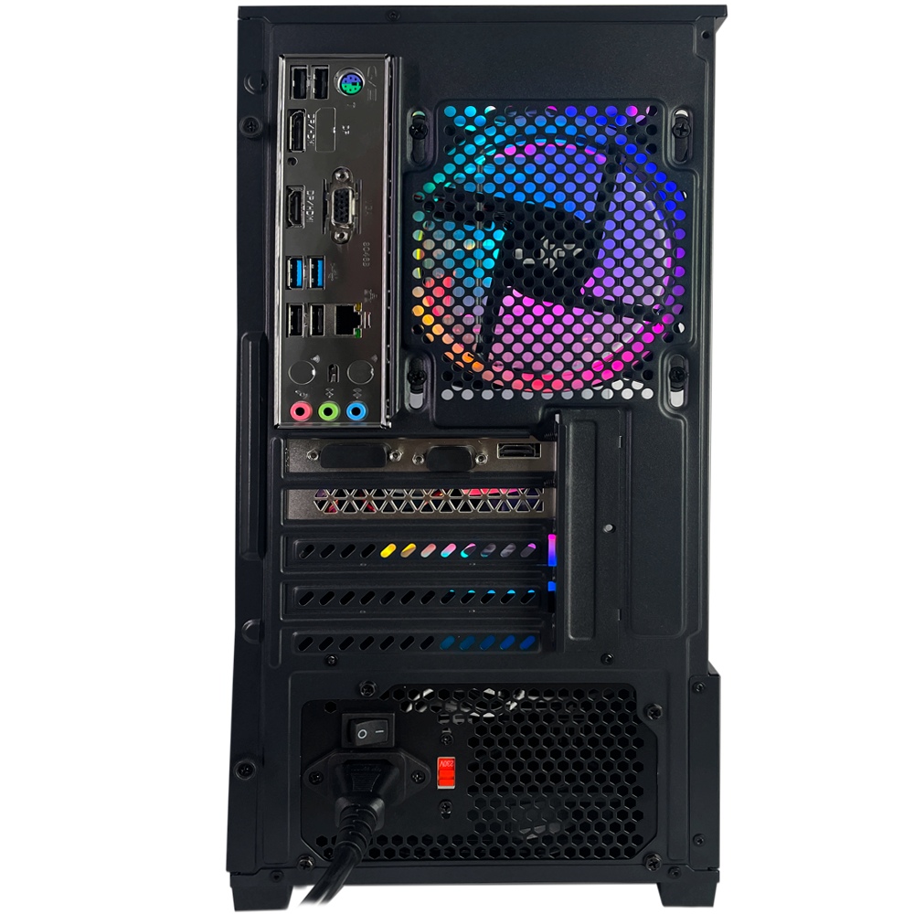PC Office Montado Ryzen 5 2600, GeForce GT740 2GB DDR5, 8GB RAM DDR3, SSD 256GB NVMe, Aquário Preto - Imagem 4