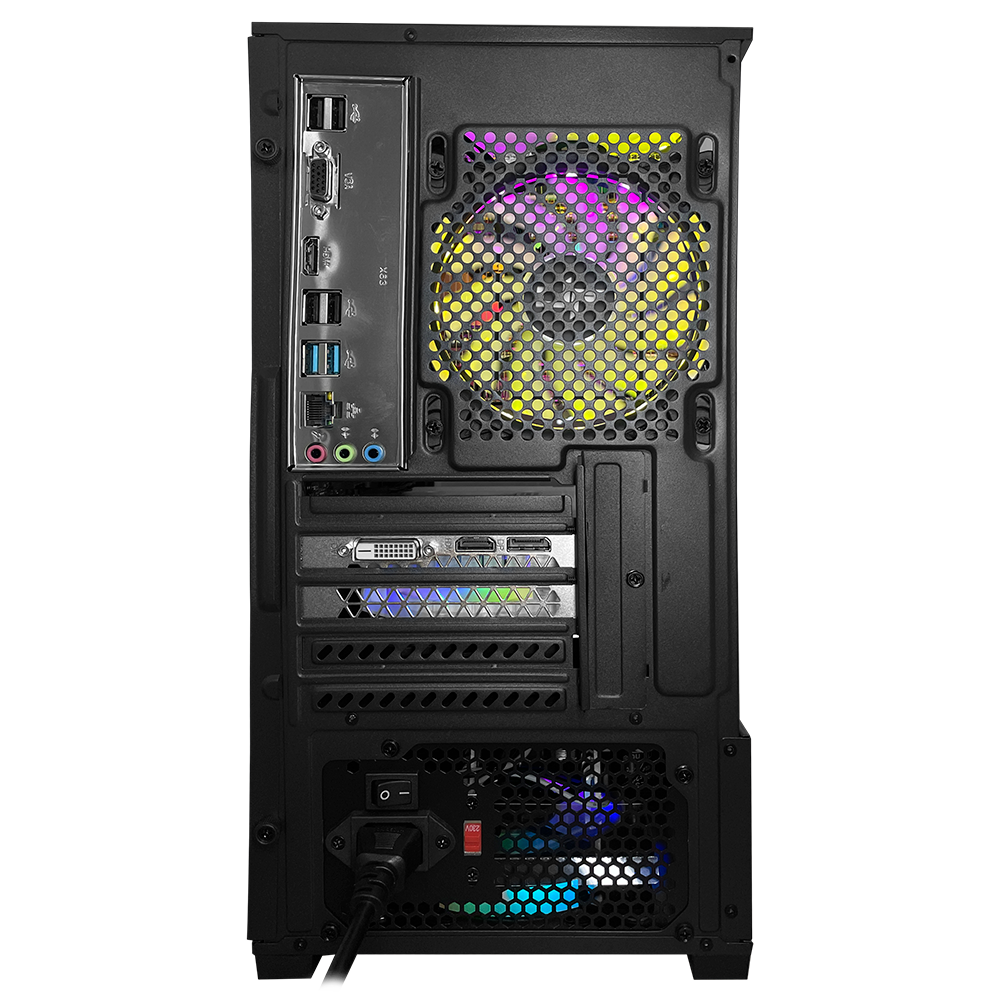 PC Gamer Montado Intel Core i5 4590, Radeon RX580 16GB, 16GB RAM, SSD NVMe 512GB, Preto - Imagem 2