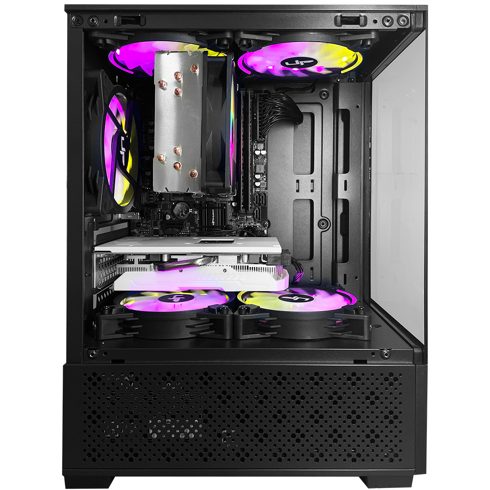 PC Gamer Montado Intel Core i5 4590, Radeon RX580 16GB, 16GB RAM, SSD NVMe 512GB, Preto - Imagem 3