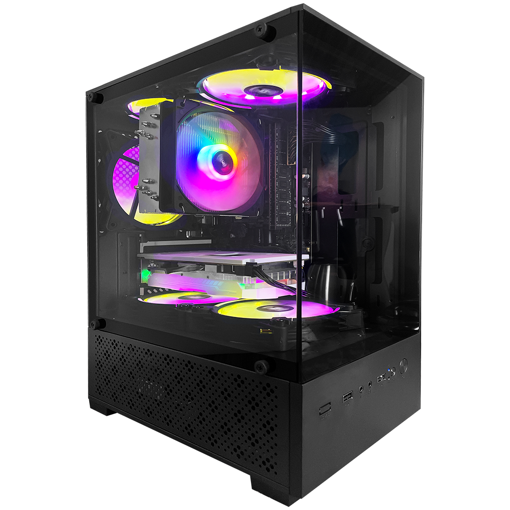 PC Gamer Montado Intel Core i5 4590, Radeon RX580 16GB, 16GB RAM, SSD NVMe 512GB, Preto - Imagem 4