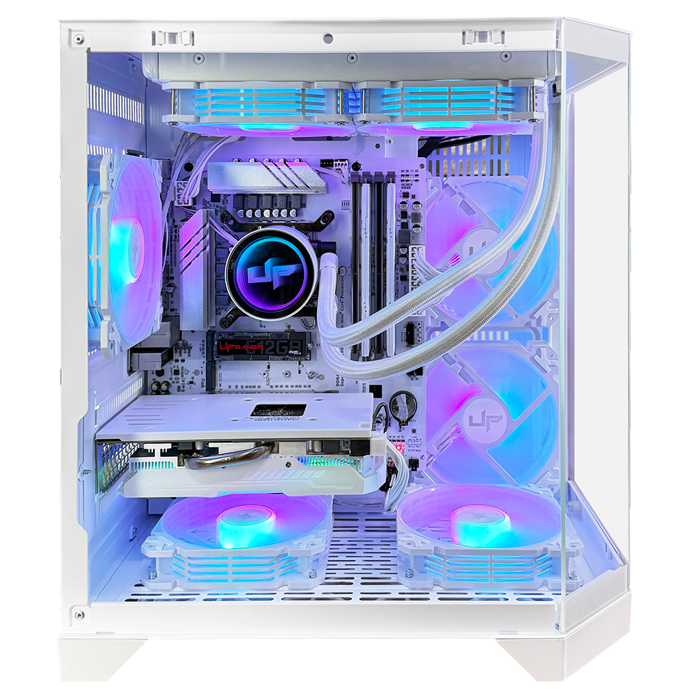 PC Gamer Montado Intel Core i5 12400F, Radeon RX580 16GB, 16GB RAM, SSD NVMe 512GB, Aquário, Branco - Imagem 3