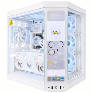PC Gamer Montado Infinity White Hi-End Ryzen 7 9850X3D, RTX5080 16GB, 64GB RAM DDR5, SSD 4TB GEN5, Branco
