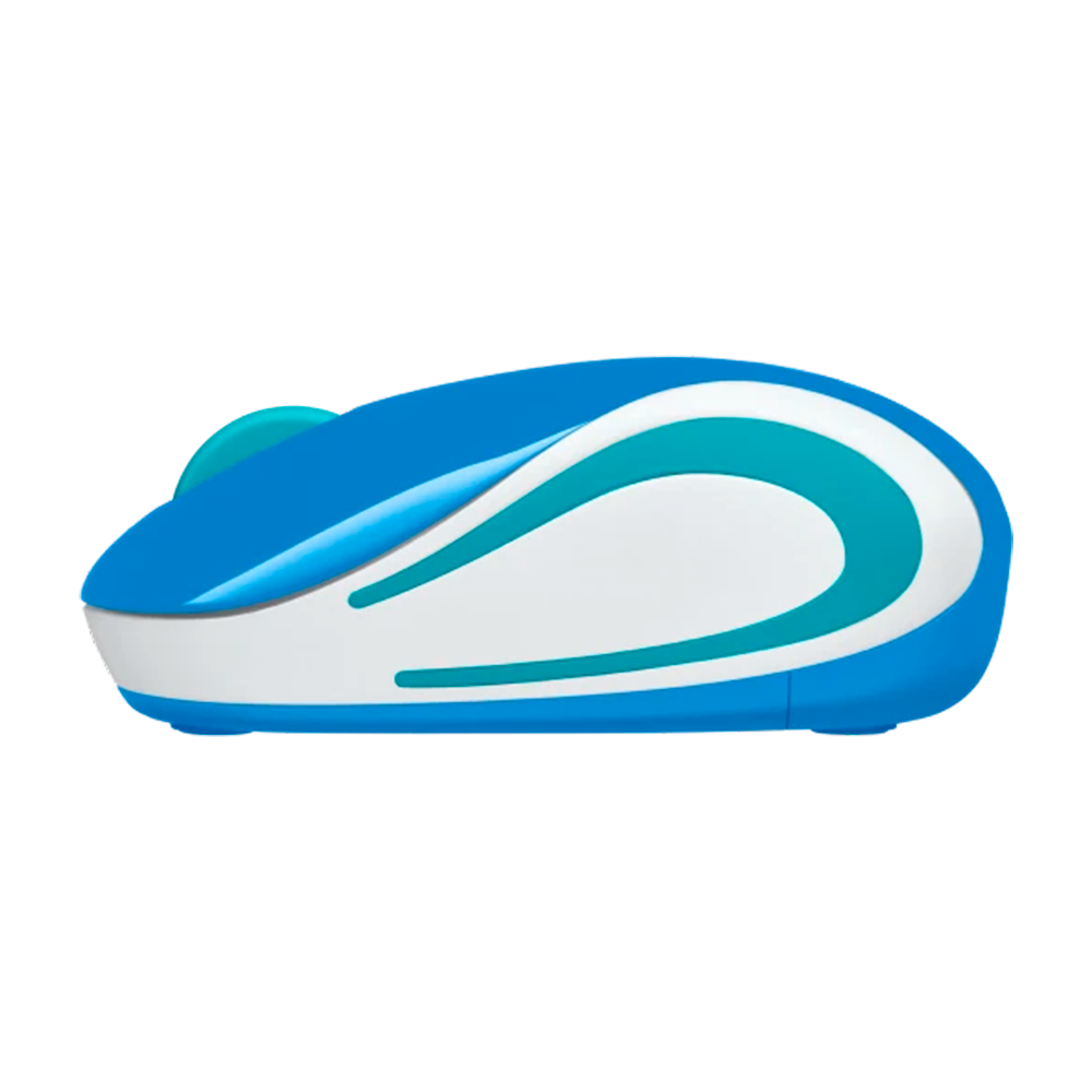 MOUSE LOGITECH M187 WIRELESS AZUL/TEAL/BRANCO - Imagem 2