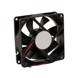 Cooler Fan de Gabinete, 8 x 8, Molex 4-pinos, 80mm, Preto