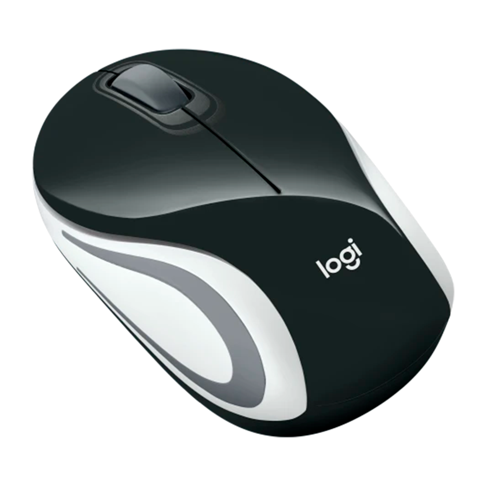 MOUSE LOGITECH M187 WIRELESS PRETO/BRANCO - Imagem 2