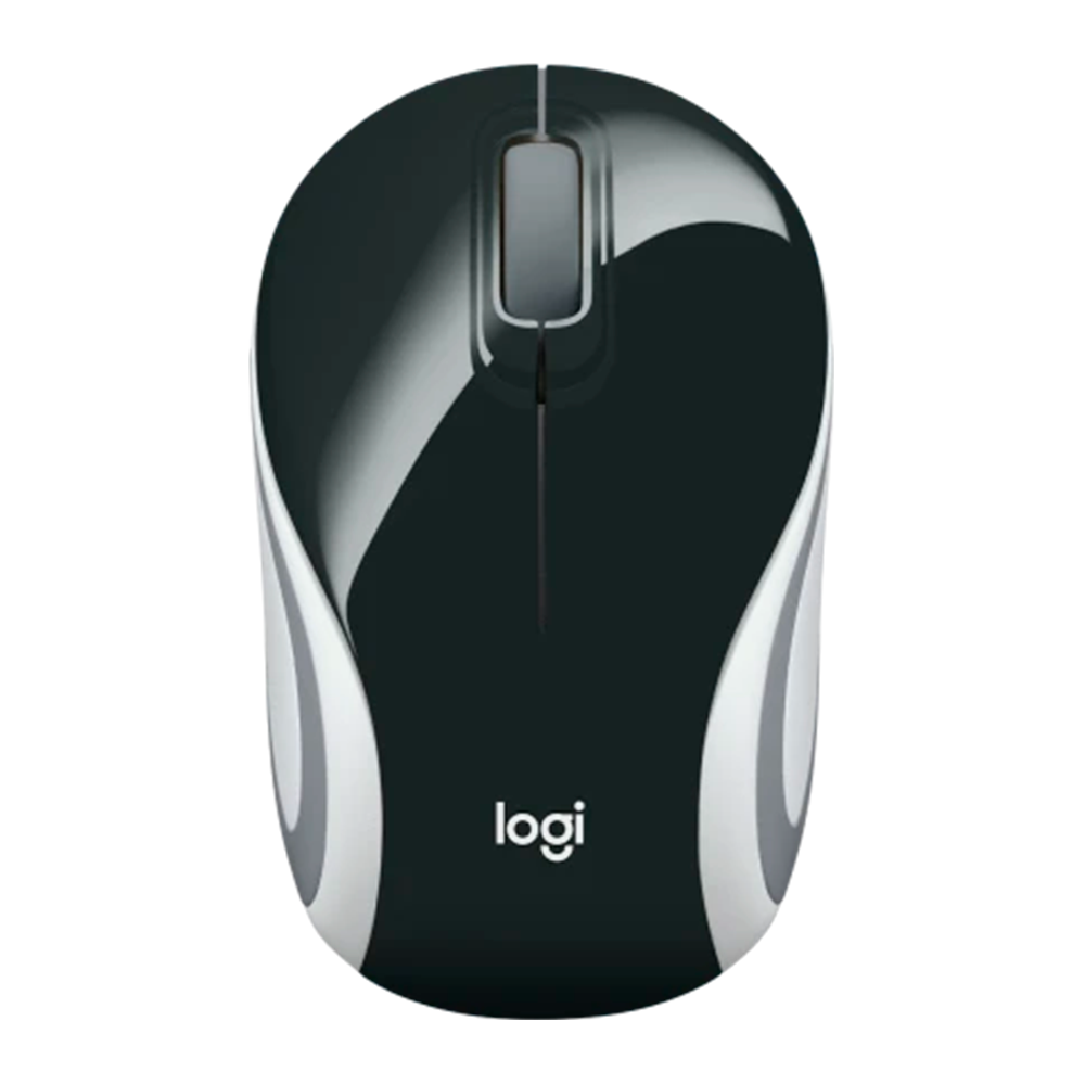 MOUSE LOGITECH M187 WIRELESS PRETO/BRANCO