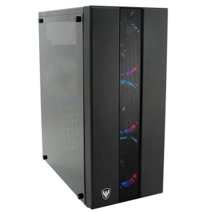 Gabinete Gamer Satelite K878, MID Tower, RGB, ATX, Lateral acrílico, 4x Fans 120mm RGB, Preto