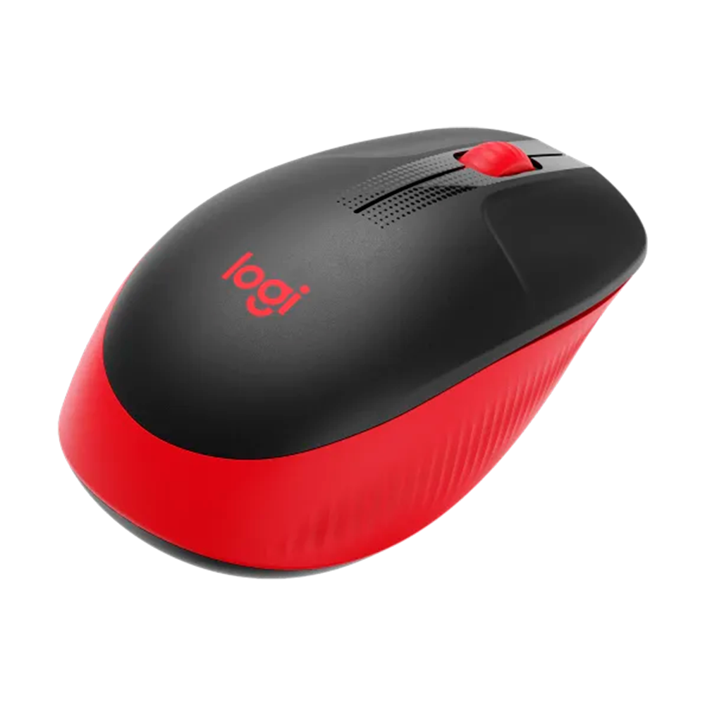 MOUSE LOGITECH M190 WIRELESS 910-005904 BLK/RED - Imagem 2