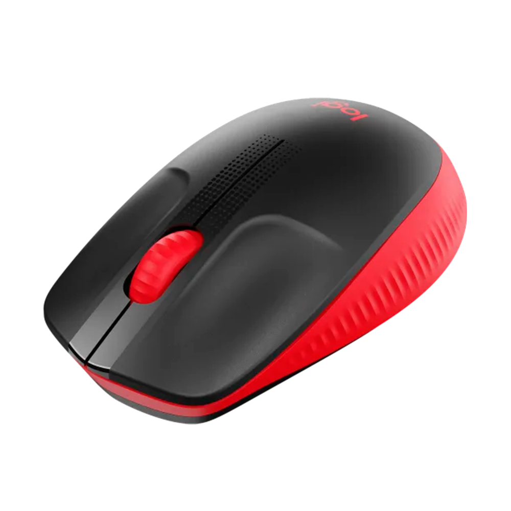 MOUSE LOGITECH M190 WIRELESS 910-005904 BLK/RED - Imagem 3