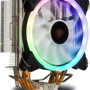 Air Cooler CPU Sate CC-73 ARGB, 120MM, Intel 115X/1200/1366, AMD AM2/AM3/AM4/AM5/FM2/FM1, Preto
