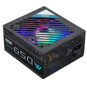 FONTE 650W AZZA PSAZ-650W ARGB 80P BRONZE BLACK