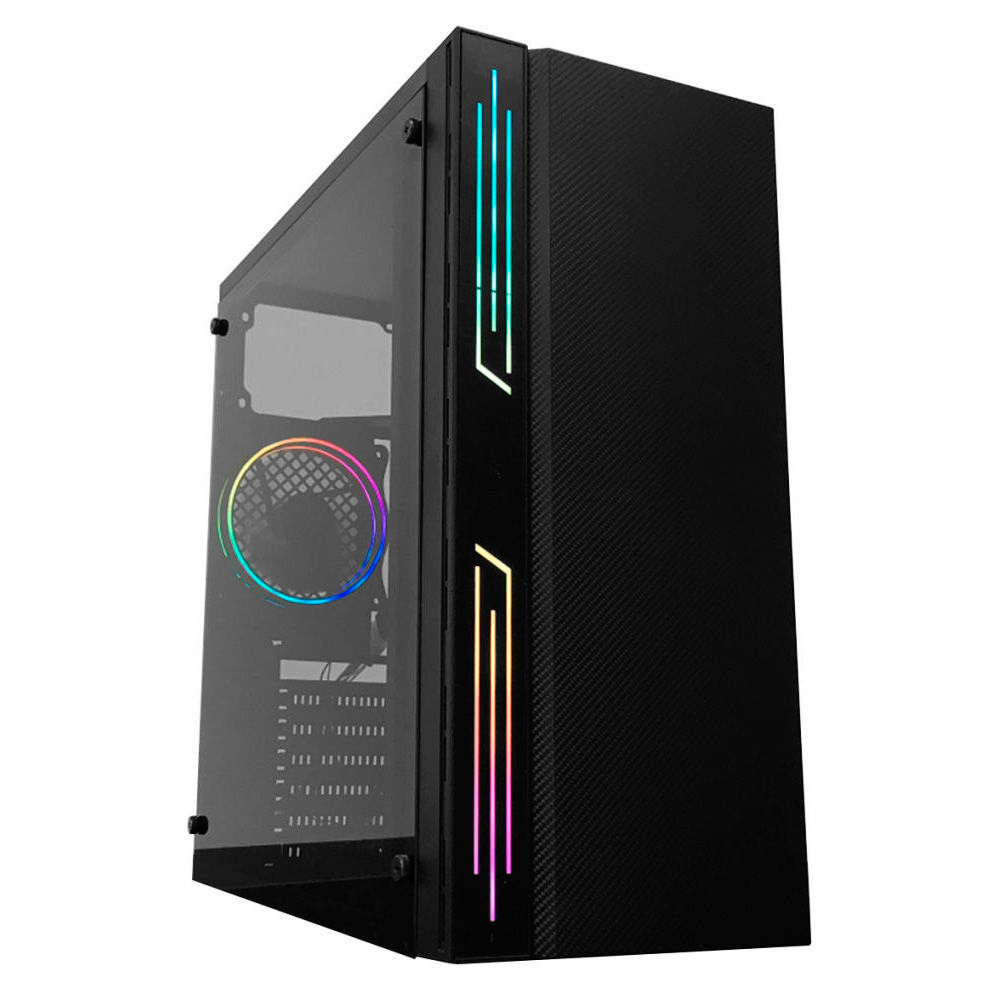 Gabinete Gamer Satellite K885, MID Tower, ARGB, ATX, Lateral Acrílico, 1x Fan 120mm, Preto - Imagem 3