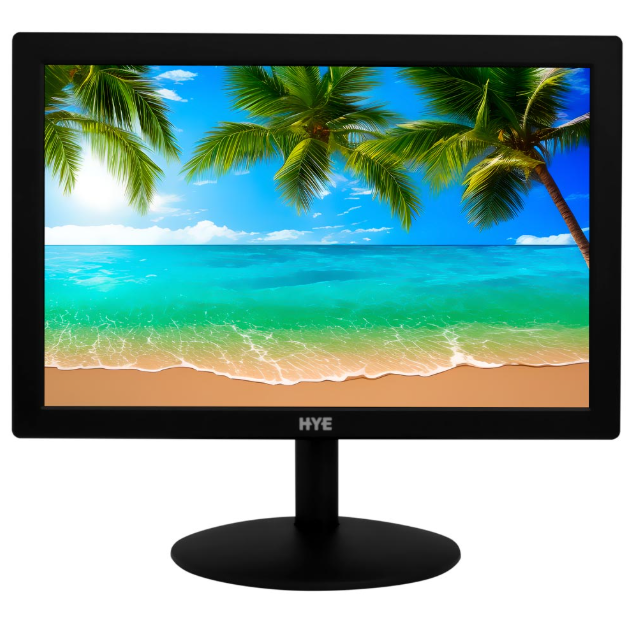 Monitor HYE HY16WLNC 15.6" HD (1024 x 768), 5ms, 60Hz, 1xHDMI, 1xVGA (D-Sub), Preto