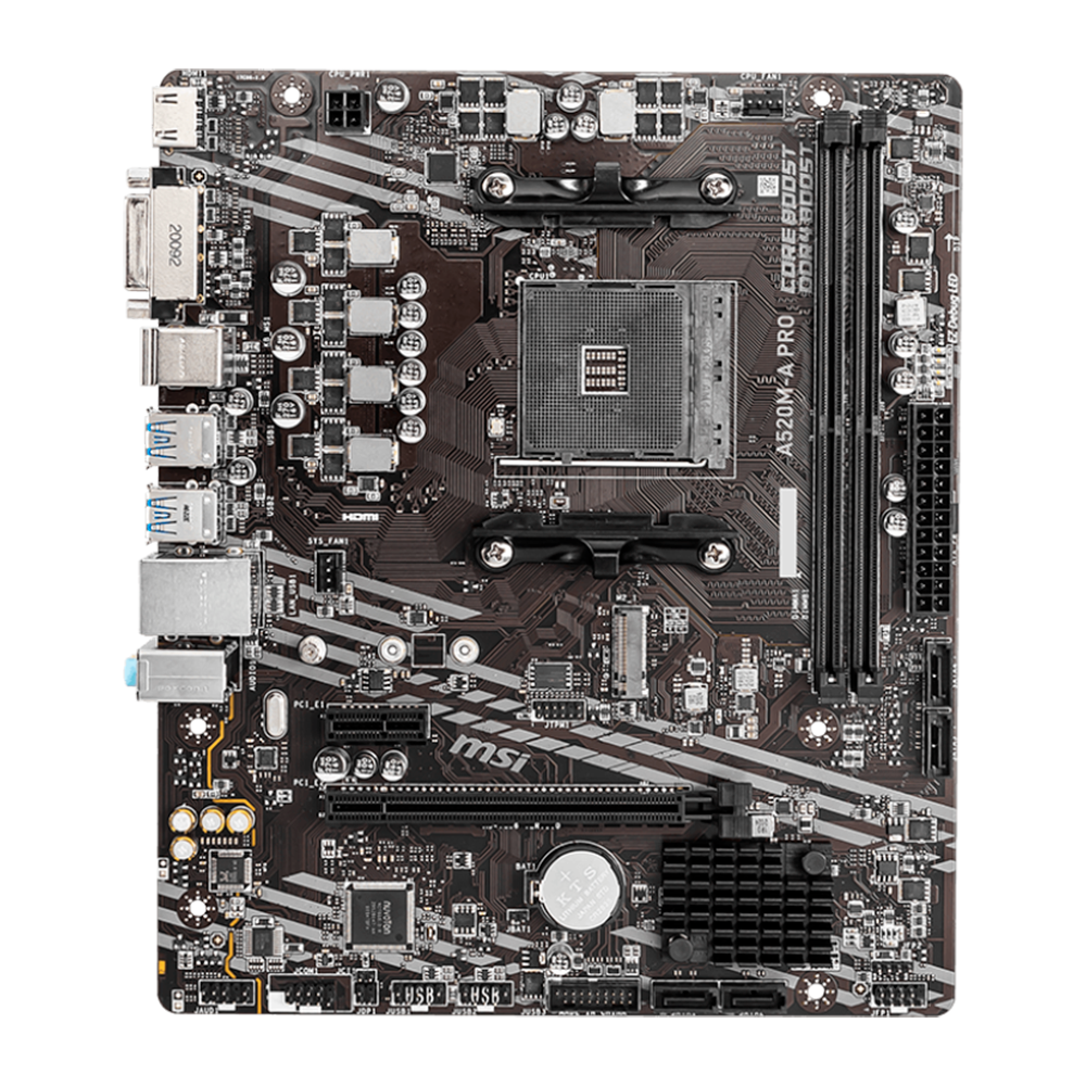 MB AM4 MSI A520M-A PRO DVI/HDMI/M.2 - Imagem 4