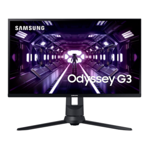 Monitor Samsung Gaming Odyssey G3 LF24G35TFWLXZP 24" Full HD (1920 x 1080), 144HZ, 1ms, 1xHDMI 2.0, 1xDisplayPort 1.2, 1xVGA (D-Sub), 1xConector de Audio, AMD FreeSync Premium, Preto