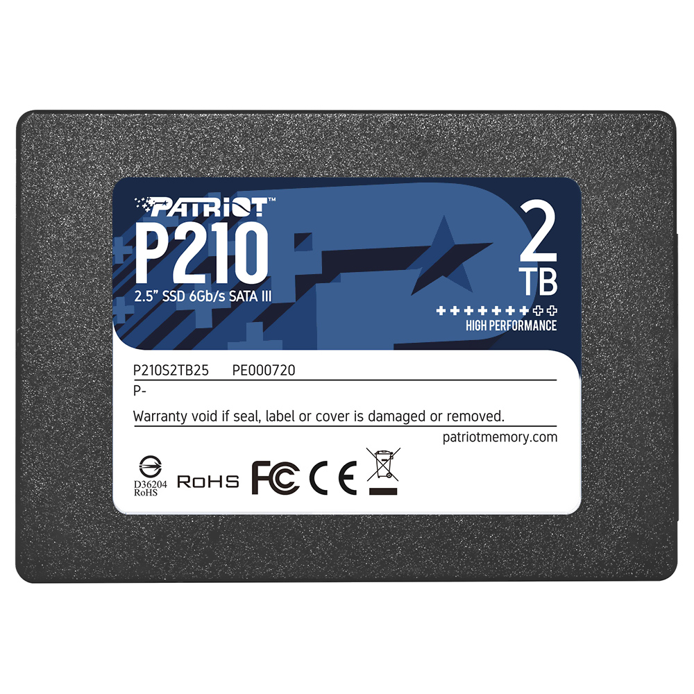 SSD Patriot P210, 2TB, 2.5", SATA 3, Leitura 520MB/s, Gravação 430MB/s, P210S2TB25 2.5 - Imagem 3