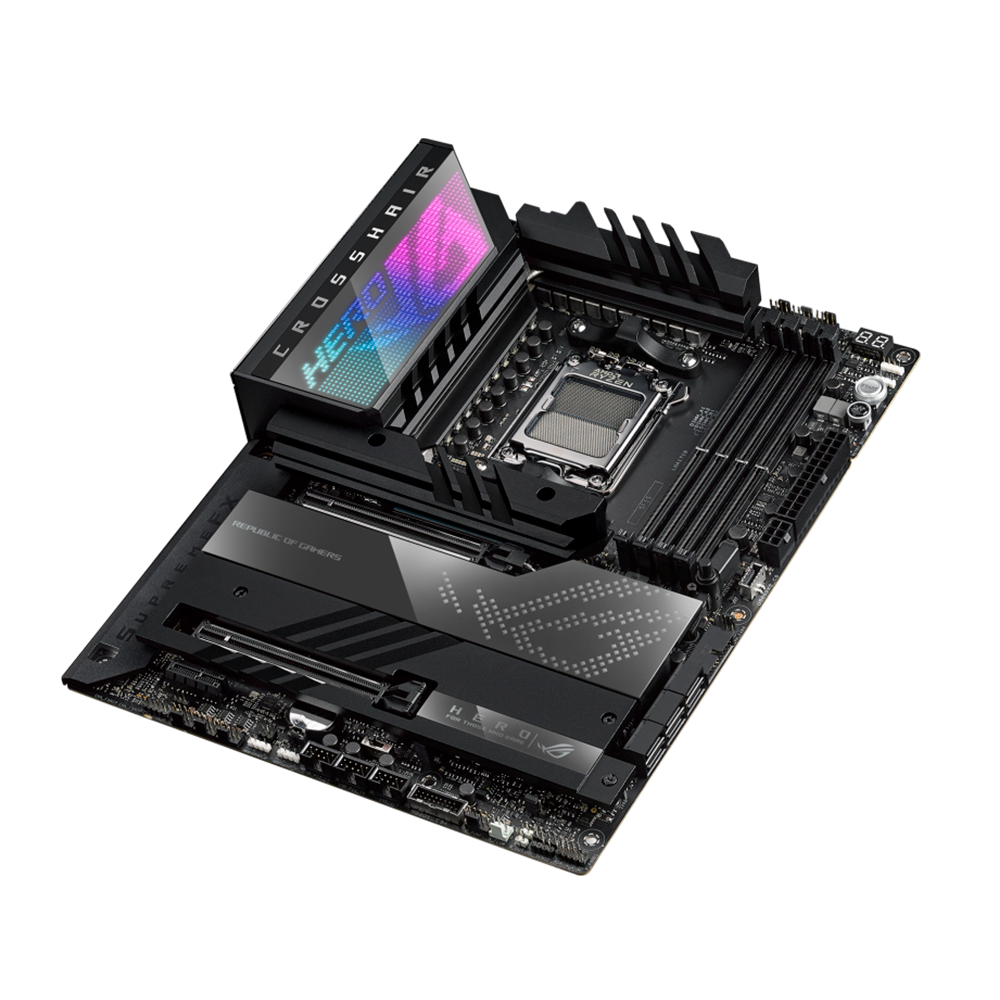 MB AM5 ASUS X670E HERO ROG CROSSHAIR DDR5/WIFI6E HDMI/4USB-C/5M2 - Imagem 3