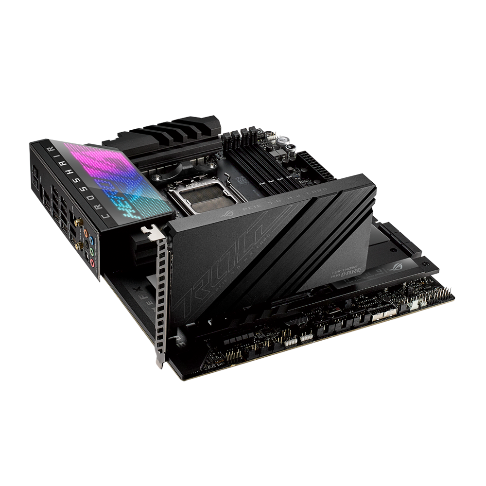 MB AM5 ASUS X670E HERO ROG CROSSHAIR DDR5/WIFI6E HDMI/4USB-C/5M2 - Imagem 4