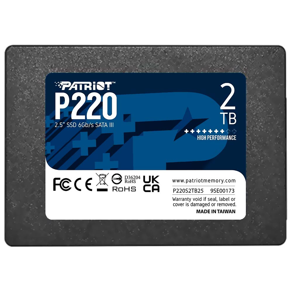 SSD Patriot P220, 2TB, 2.5", SATA 3, Leitura 550MB/s, Gravação 490MB/s, P220S2TB25 - Imagem 3