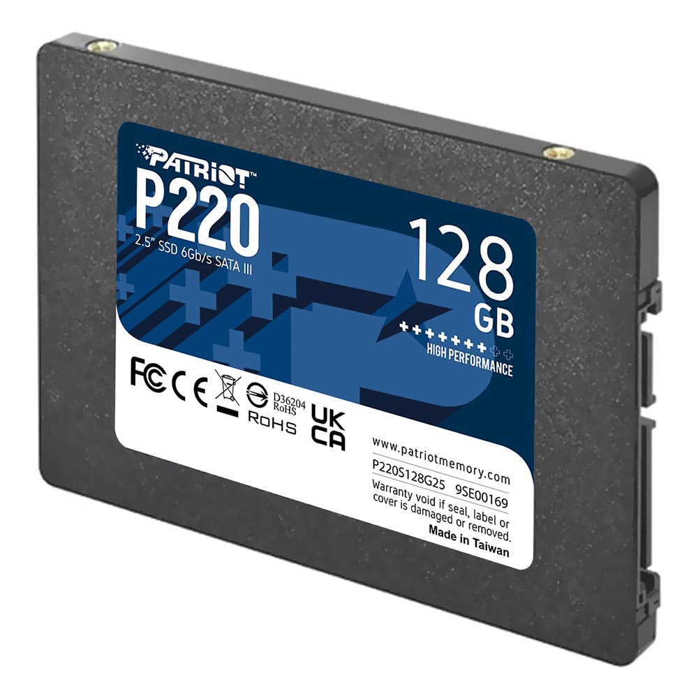 SSD Patriot P220, 128GB, 2.5", SATA 3, Leitura 550MB/s, Gravação 500MB/s, P220S128G25 - Imagem 2