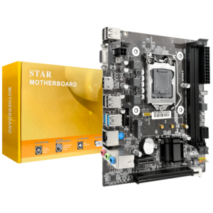 Placa Mãe 1150 Star H81 2xDDR3, 1xM.2 NVMe, 1xVGA D-Sub, 1xHDMI, 2xUSB-A 3.0, 4xUSB-A 2.0, 1xRJ45 Gigabit, 1xAudio, M-ATX