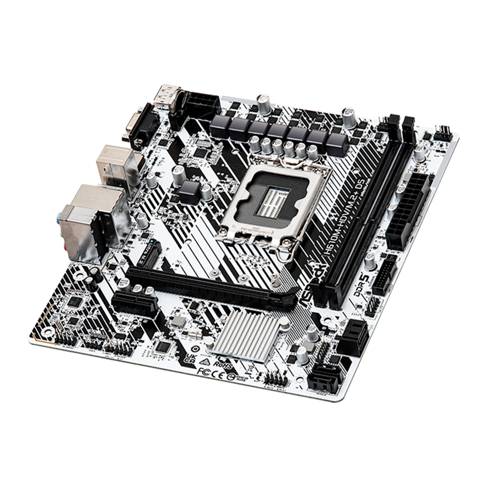 MB 1700 ASROCK H610M-HDV/M.2+ D5 DDR5/HDMI/DP/USB - Imagem 3