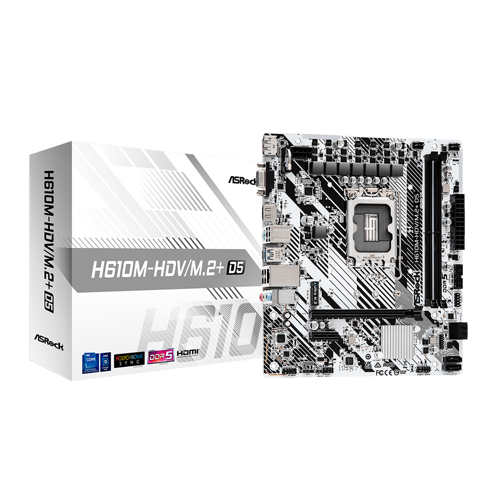MB 1700 ASROCK H610M-HDV/M.2+ D5 DDR5/HDMI/DP/USB