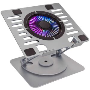 SUPORTE P/ NOTEBOOK SATE A-CP24A 2USB RGB SILVER