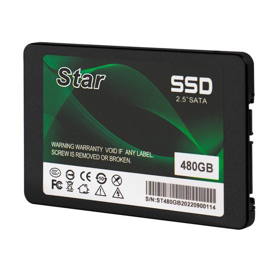 SSD Star Solid, 480GB, 2.5", SATA 3, Leitura até 530MB/s, Gravação até 430MB/s, ST-400 - Imagem 2