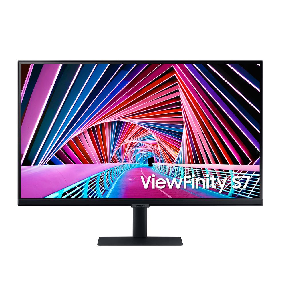 Monitor Samsung ViewFinity S70A LS27A700NWNXZA Curvo 27" 4K UHD (3840x2160), 5ms, 60HZ, IPS, 1xHDMI 2.0, 1xDisplayPort 1.2, 1xUSB-A, Preto