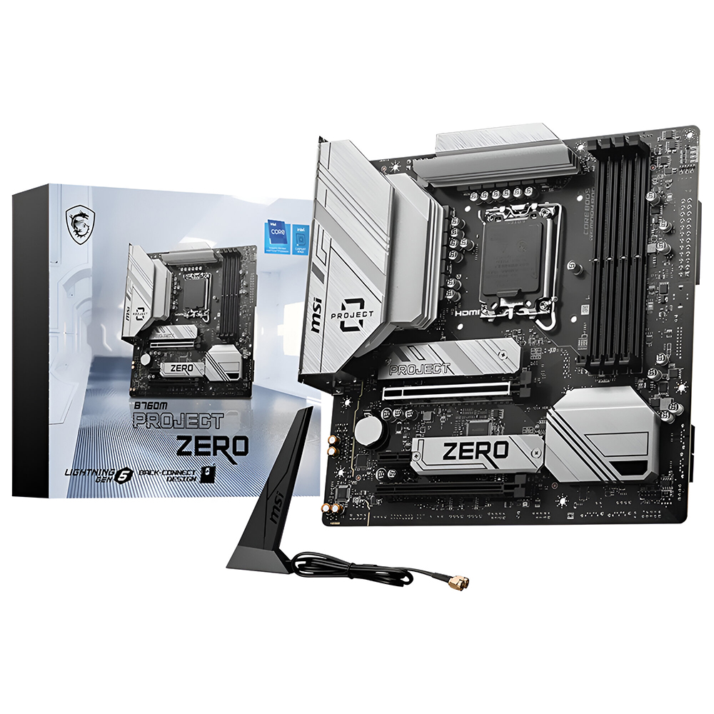 MB 1700 MSI B760M PROJECT ZERO DDR5/WIFI6E/BT 5.3