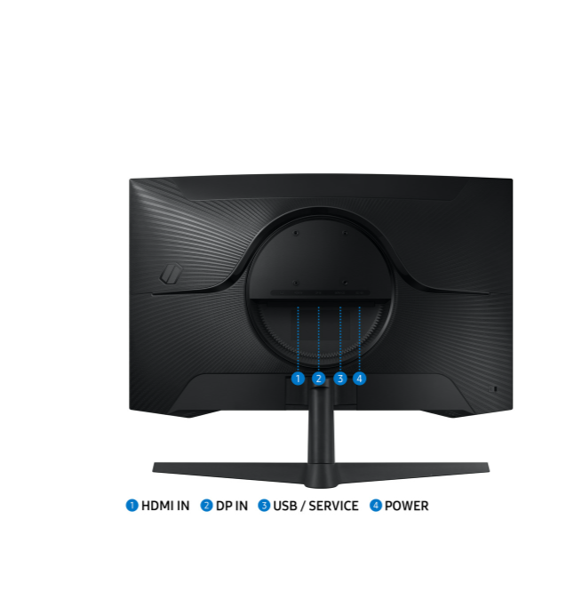 Monitor Samsung Gaming Odyssey G5 G55C LS27CG552ENXZA Curvo 27" 2K QHD (2560 x 1440), 1ms, 165Hz 1xHDMI 2.2, 1xDisplayPort 1.2, 1xConector de Audio, 1x USB-A, AMD FreeSync, Preto - Imagem 3