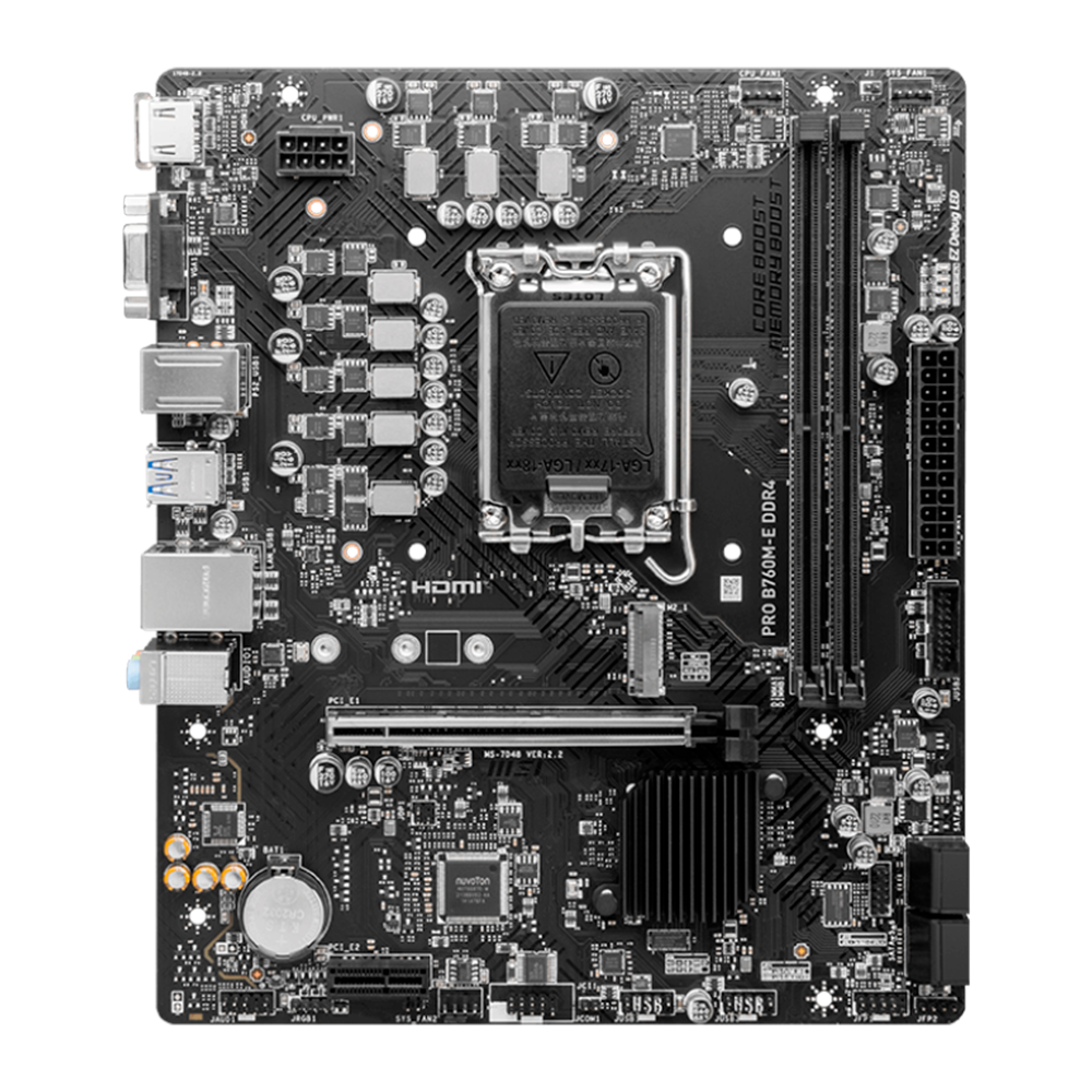 MB 1700 MSI B760M-E PRO DDR4/HDMI/VGA/USB2.0 - Imagem 4