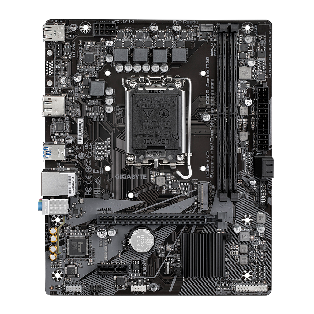 MB 1700 GIGABYTE H610M K V2 DDR5 HDMI/DP/M.2/MATX - Imagem 4