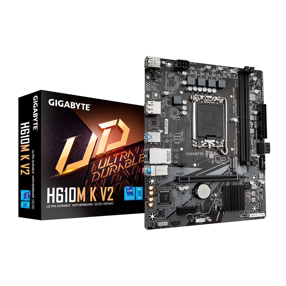 MB 1700 GIGABYTE H610M K V2 DDR5 HDMI/DP/M.2/MATX