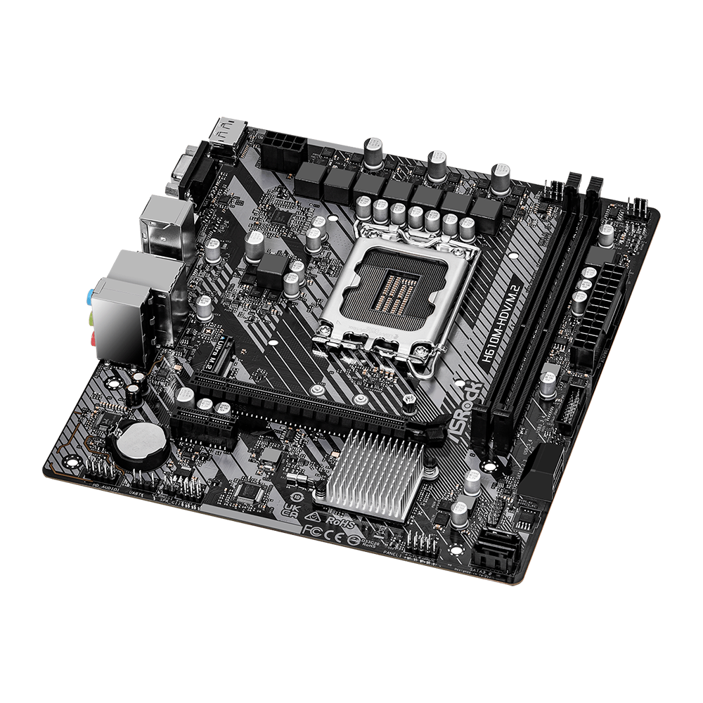 MB 1700 ASROCK H610M-HDV/M.2 R2.0 DDR4/HDMI/DP - Imagem 3
