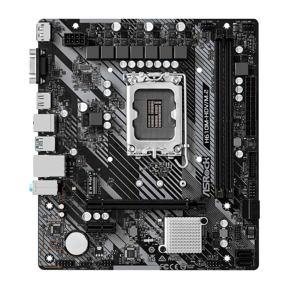 MB 1700 ASROCK H610M-HDV/M.2 R2.0 DDR4/HDMI/DP - Imagem 4