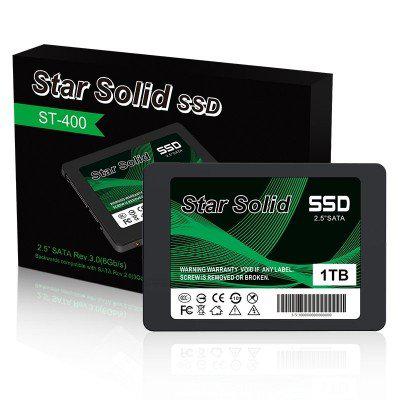 SSD Star Solid, 1TB, 2.5", SATA 3, Leitura até 530MB/s, Gravação até 430MB/s, ST-400 - Imagem 2