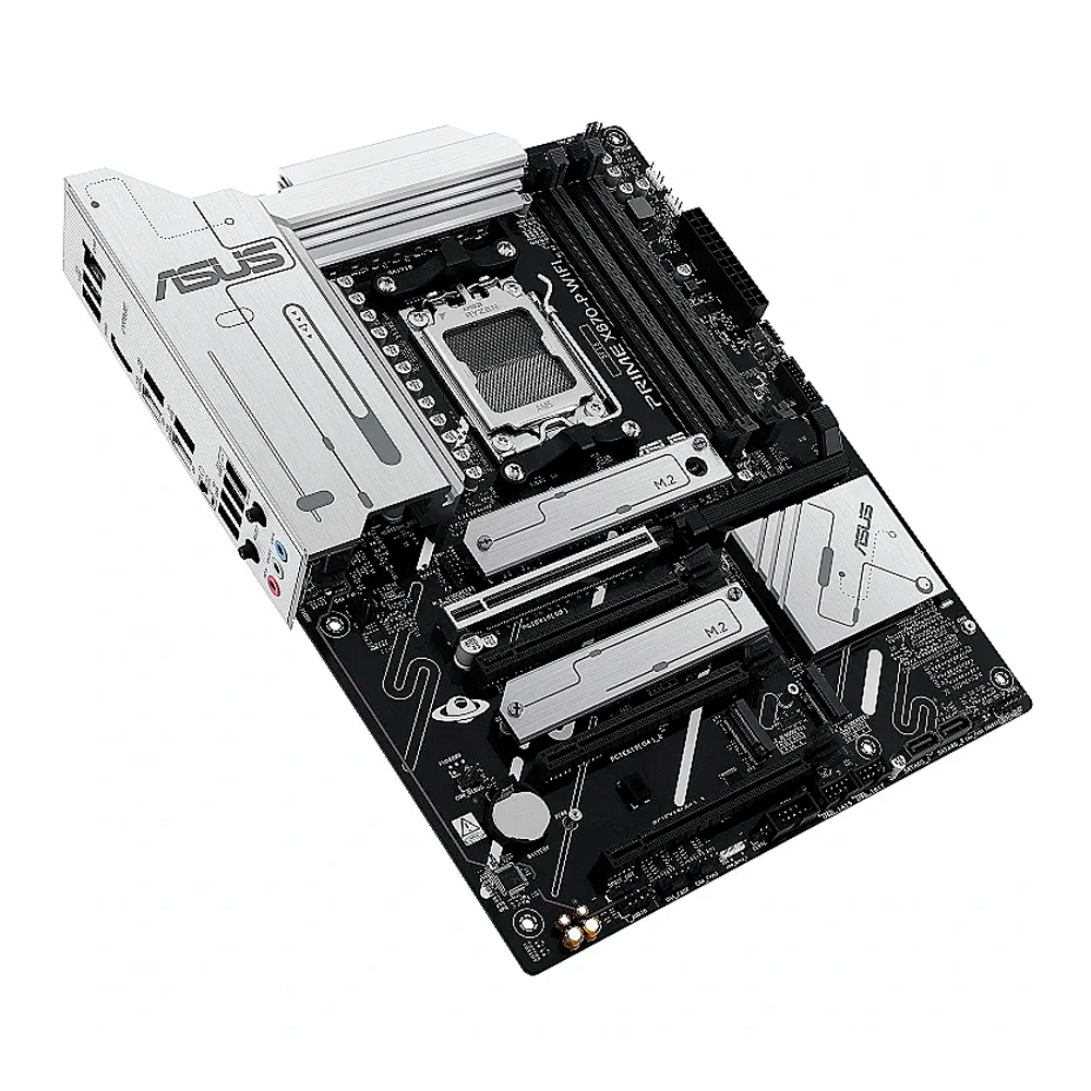 MB AM5 ASUS X870-P PRIME DDR5/HDMI/RGB/PCIE5.0/2USB-C/4M.2 - Imagem 2