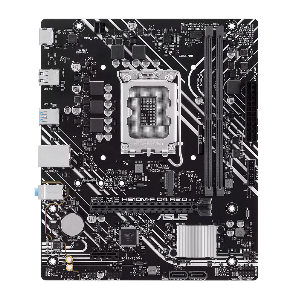 MB 1700 ASUS H610M-F D4 PRIME R2.0 DDR4/HDMI - Imagem 4
